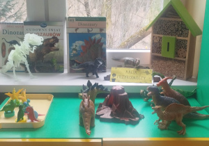 Dinozaurowy kącik w sali
