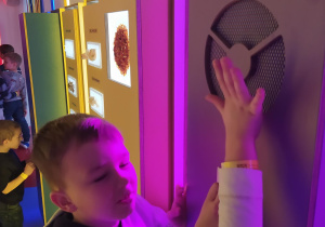 chłopiec oglądający działanie wiatraka