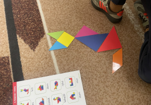 Kot z figur geometrycznych.