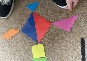 Żółw z figur geometrycznych.