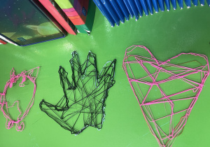 Prace wykonane przez dzieci z wykorzystaniem długopisu 3D