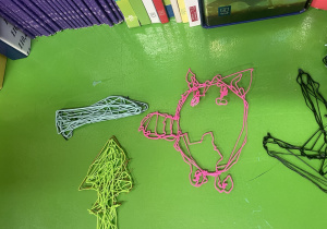 Prace wykonane przez dzieci z wykorzystaniem długopisu 3D