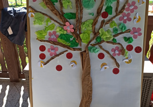 wspólne drzewo w wykonaniu wszystkich dzieci