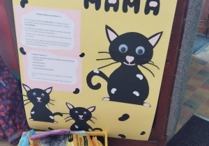 Plakat informujący o akcji wspierającej fundacje "Kocia Mama"